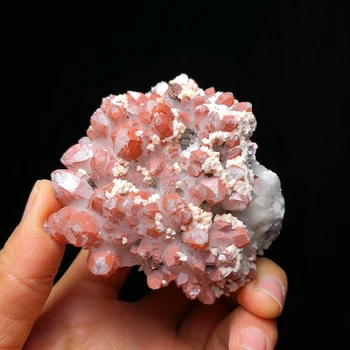 Natural Roșu de Cuarț, Pirită Dolomită cristale Minerale exemplare forma PROVINCIA JIANGXI din CHINA A2-3