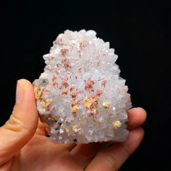 Natural Roșu de Cuarț, Pirită Dolomită cristale Minerale exemplare forma PROVINCIA JIANGXI din CHINA A2-3