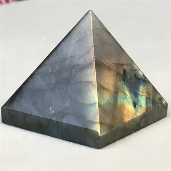 Naturale labradorit Cristal de Cuarț Piramida punct de Vindecare Aleatoare 1buc