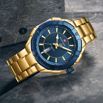 NAVIFORCE Bărbați Ceas de Brand de Moda de Lux Ceasuri Cuarț Bărbați din Oțel Inoxidabil rezistent la apa de Afaceri Încheietura Ceas Relogio Masculino