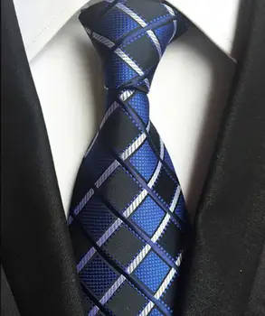 New Classic Matase, Cravate Barbati Legături de Gât 8cm Carouri cu Dungi Legături pentru Oamenii de Afaceri Formal de Lux de Nunta de Petrecere Cravate Gravatas