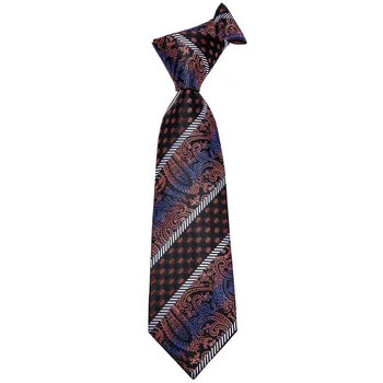 New Sosire Barbati Cravate de Matase de Calitate Superioară Legăturile Model cu Dungi Maro Stil de Moda Cravata Set Pentru Nunta SN-3004