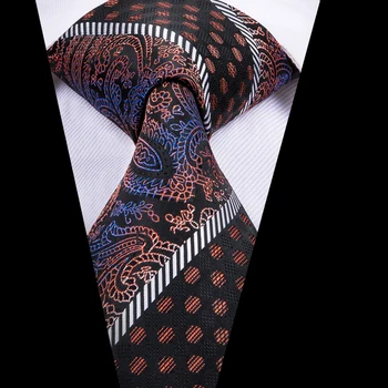 New Sosire Barbati Cravate de Matase de Calitate Superioară Legăturile Model cu Dungi Maro Stil de Moda Cravata Set Pentru Nunta SN-3004