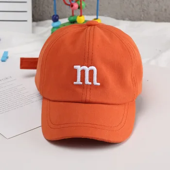 New sosire fierbinte vinde emmbroidery litera m copii Șapcă de Baseball de imprimare scrisoare pălărie de Vară în aer liber Reglabil Hip Hop Pălării Casquette