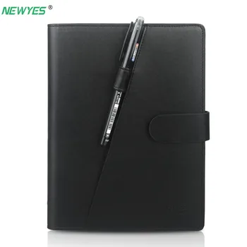 NEWYES A5 Inteligent poate fi ștearsă Notebook Neagra din Piele Reutilizabile Sârmă legat de Inlocuit Hârtie Jurnal Notepad Val Nor NotePad 2019 Cadou