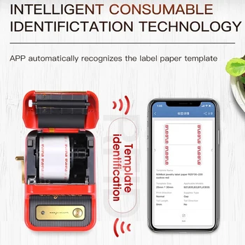 Niimbot B21 Termică Wireless Imprimantă de Etichete Autocolant Mini de coduri de Bare Bluetooth Profitabilă Buzunar Cod de Bare Etichetă de Preț Imprimante APP Gratuit