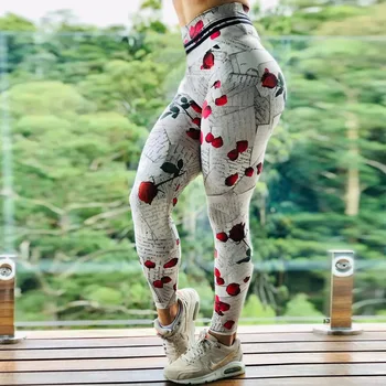 Noi 3D Imprimate Pantaloni de Yoga pentru Femei Push-Up Profesional de Funcționare Pantaloni Sport Sală de Fitness, Jambiere Strans Pantaloni Creion Leggins