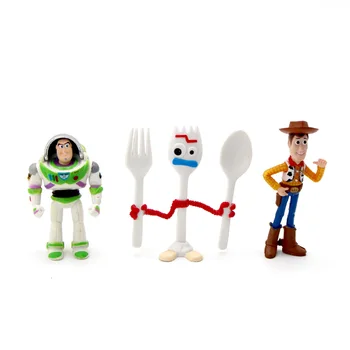 Noi 7pcs de Înaltă calitate Toy Story 4 Buzz Lightyear Forky de Desene animate Woody, Jessie figurina de colectie Papusa jucării pentru copil