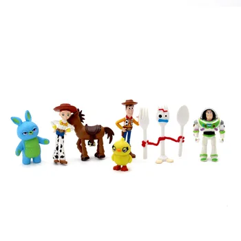 Noi 7pcs de Înaltă calitate Toy Story 4 Buzz Lightyear Forky de Desene animate Woody, Jessie figurina de colectie Papusa jucării pentru copil
