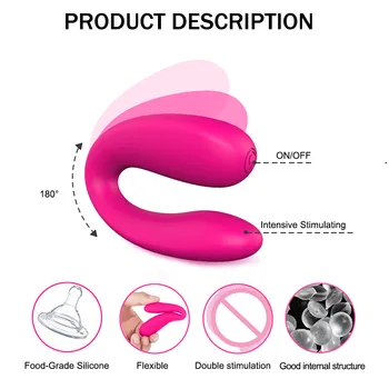 Noi de Design Vibe 4 rezistent la apa Puternic Vagin Stimulator punct G Masturbator femeia patrunde barbatul Penis artificial de tip C Vibratoare Jucarii Sexuale Pentru Cupluri