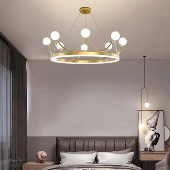 Noi Moderne de Lux CONDUSE de Plafon Candelabru de Iluminat Cu Coroana de Design Pentru Camera de zi Dormitor Copii Lampa 220V /110V