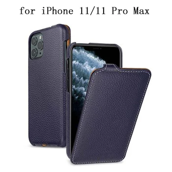 Noi, Originale, din Piele Acoperi Caz pentru iPhone 11 Pro Caz Afaceri Flip Coajă de Protecție pentru iPhone 11Pro Max Fundas Pielea Cazuri