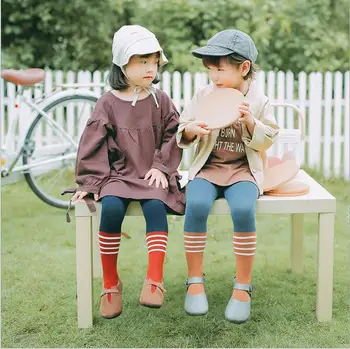 Noi pentru copii de produs en-gros de moda 2019 toamna de culoare de potrivire dungi băieți și fete bumbac pieptănat chilot