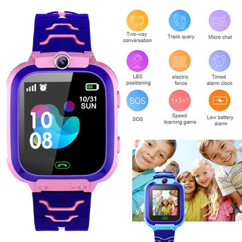 Noi Q12 Copii Ceas Inteligent Ceas Digital Multifunctional Foto Ceasul Telefon rezistent la apa Pentru IOS Android Jucărie pentru Copii Cadouri