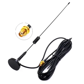 Noi UT-106UV SMA-Masina de sex Feminin Magnetic Dual Band Antena pentru Baofeng UV-5R UV-82 UV-9R Walkie Talkie