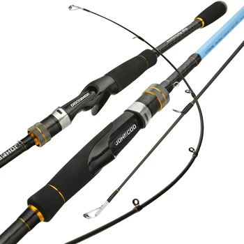 NOI VII Ultralight AJING Rod acțiune Rapidă 1.92 m, 2.1 m 2 Secunde PESTILOR Atrage Turnare Filare Tija de Pescuit UL/L M/ML 2 Sfaturi
