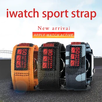 Noi Watchband Sport Band pentru Apple Watch Seria 6 5 4 40mm 44mm Nailon Bratara Buclă pentru Apple Watch 3 Band 38mm 42mm Curea de Încheietura mâinii
