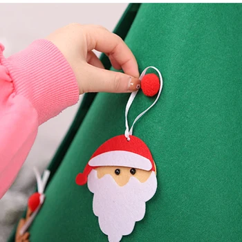 Non-Țesute Material Rafinat Decor de Crăciun Durabil Auto-Lipirea Crearea de Bricolaj DIY Pomul de Crăciun s-a Simțit Copilul Petrecere