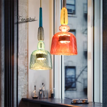 Nordic a CONDUS lampă de Pandantiv Modern, sala de mese bucătărie agățat lămpi LOFT pline de culoare, lumini Pandantiv bucătărie de iluminat corpuri de iluminat