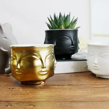 Nordic Ceramice Fata Modele Ghiveci Plante Suculente Vas Bonsai De Interior Portelan Plantat Grădină Acasă Decor