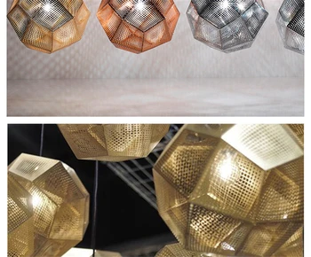 Nordic tom Geometrie Cutie Bric Dixon Etch Pandantiv lumina Balcon Sufragerie Living Modern Cuier Lampa de Reproducere