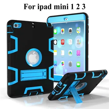 Nou Copil în condiții de Siguranță Armura Caz Pentru Apple iPad mini 1 2 3 Funda Grele Silicon Hard Cover Pentru ipad mini 123 7.9 inch Caz+film+pen
