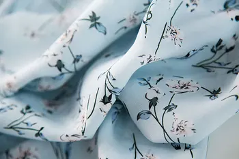 Nou elegant și lumea basmelor curge imprimate rochie de mătase pentru femei maneci scurte betelie
