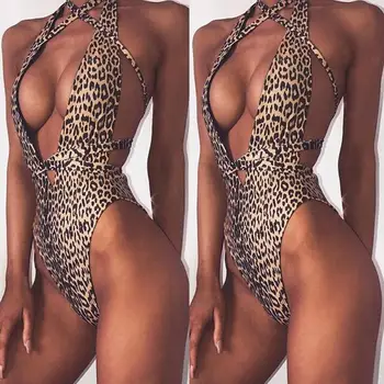 Nou Stil pentru Femei Costume de baie Sexy Leopard Bikini Push-Up Căptușit Costume de baie costume de Baie Costume de Atractiv pentru Femei Costume de baie Biquini