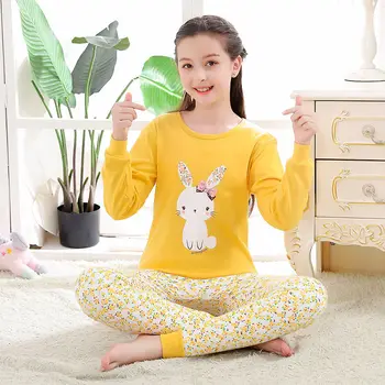 Noua Adolescenti Pijamale Adolescente Seturi de Pijama Bumbac Haine Seturi Maneca Lunga, Pijamale Copii, Pijamale Pijamale Pentru Fată Băiat de 9 19Years