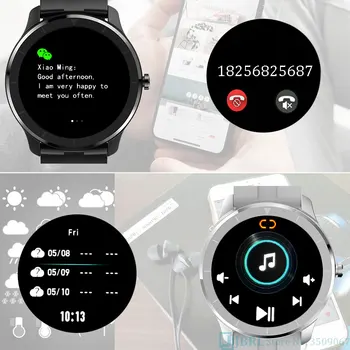 Noul Complet Tactil Inteligent trupa de Oameni de Afaceri Sport Rata de Inima Smartband Fitness Tracker Pentru Android IOS Masculin Bluetooth Inteligent brățară