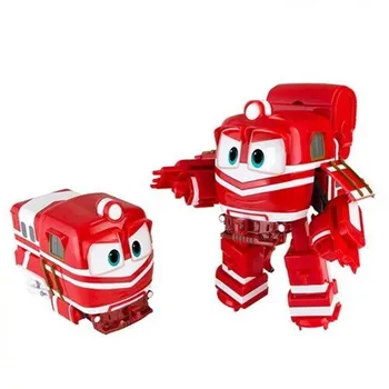 NOUL hot-4buc/set 8cm Robot Trenurile de Transformare Kay Alf Dinamic Tren de Familie Deformare vagon de acțiune figura jucării păpușă jucărie