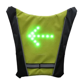Noul LED Wireless ciclism vesta biciclete MTB sac de Siguranță LED-uri de Semnalizare Lumina Vesta de Biciclete Reflectorizant de Avertizare Veste cu remo FIERBINTE