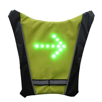 Noul LED Wireless ciclism vesta biciclete MTB sac de Siguranță LED-uri de Semnalizare Lumina Vesta de Biciclete Reflectorizant de Avertizare Veste cu remo FIERBINTE