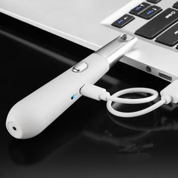 Noul Mici Reîncărcabilă de Aprindere arma Pentru GRĂTAR încărcare USB Tigara Electronica bricheta Windproof fără flacără, Arc electric, brichete