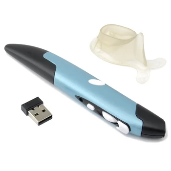 Noul Mini USB 2.4 GHz Wireless Optical Mouse Pen Mouse-ul de Aer Reglabil 500 / 1000DPI pentru Laptop-uri, Desktop-uri, Periferice de Calculator