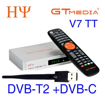 NOUL TV box GTMEDIA V7 TT(TT Pro este următoarea generație) Suport pentru H. 265 HEVC 10bit 4G dongle