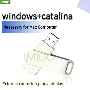 NOUL USB SSD Extern de Mare Viteza SSD-U DISC cu windows si catalina 256GB FOLOSIT DE MACBOOK A1932 A1989 A1990 A2159 A1706 A1707