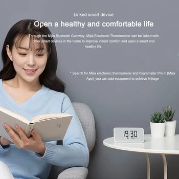 NOUL Xiaomi Mijia Higrometru Termometru Pro Wireless Smart Electric, ceas Digital Indoor&Outdoor LCD Instrument de Măsurare a Temperaturii