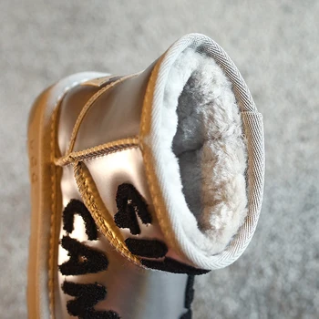 Nouă Copii Cizme De Zapada Copii Glezna Pantofi Fetițe Cald Argint Cizme Toddler Boys Impermeabil Cizme Brand De Moda Pantofi De Iarna