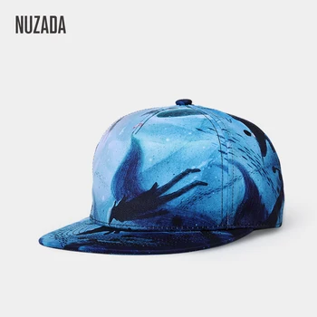 NUZADA Brand Design Exclusiv de Imprimare 3D Bărbați Femei Cuplu Hip Hop Capac Primavara Vara Toamna Capace Interne Strat Dublu