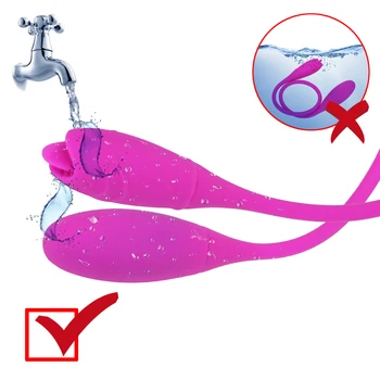 OLO Cap Dublu Limba Vibrator pentru Lesbiene Penis artificial Dop de Fund Jucarii Sexuale pentru Femei Dublu s-a Încheiat Mult Vibrator 7 Viteza de Produse pentru Adulți