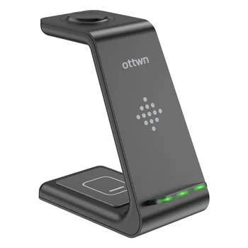 Ottwn 3 In 1 Încărcător Wireless 10W Încărcare Rapidă Pentru Iphone 11 Pro Încărcător stație de Andocare Pentru Apple Watch Airpods Pro Wireless de Încărcare Stand