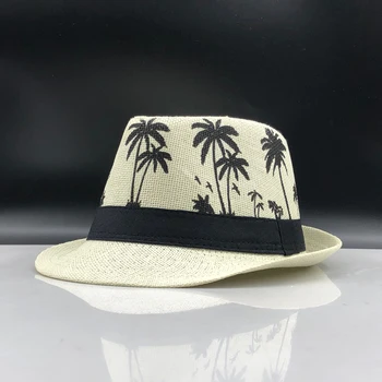 Paie Pălărie De Soare Pentru Barbati Vara Retro Dulce Copil Pălării De Paie Pe Plaja Panama Pălărie Chapeu Feminino Fedoras Băiat Pălării De Soare