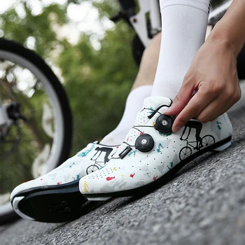 Pantofi De Ciclism Pentru Bărbați Biciclete Rutier Cu Auto-Blocare Biciclete Pantofi De Lumină În Aer Liber Sport De Curse De Ciclism Montan Adidași Hombre