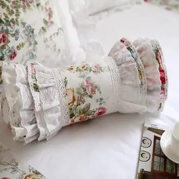 Pastorală de imprimare bomboane perne decor acasă zburli strat de dantelă decorative princess perne elegante, lenjerie de pat perna de pe canapea acoperi
