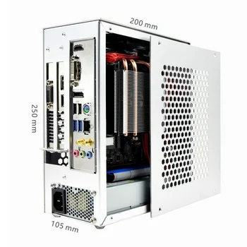 PC Gaming Caz MINI ITX Small Cazul Valiza Aluminiu Portabil HTPC Desktop