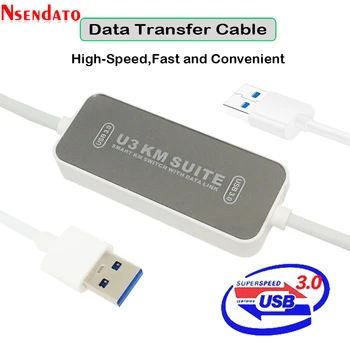 PC la PC U3 KM Suite Inteligent KM Swicth Convertor cu Date link-ul de USB3.0 Cablu de Transfer Cablul de Sincronizare de Date Link-ul de Cablu pentru MAC Windows