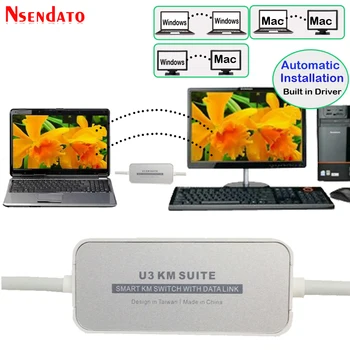 PC la PC U3 KM Suite Inteligent KM Swicth Convertor cu Date link-ul de USB3.0 Cablu de Transfer Cablul de Sincronizare de Date Link-ul de Cablu pentru MAC Windows