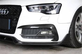 Pentru Audi A5 S5 B8.5 2012-2016 Fibra de Carbon Fata Spate Difuzor Spoiler Partea de Corp Fusta kit de Evacuare Coada Gât Vânt cuțit