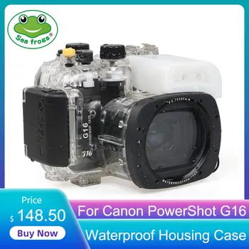 Pentru Canon PowerShot G16 Aparat De Fotografiat Digital Scufundări Caz Subacvatic, Rezistent La Apa De Locuințe Caz Transparent Capac Rezistent La Apa